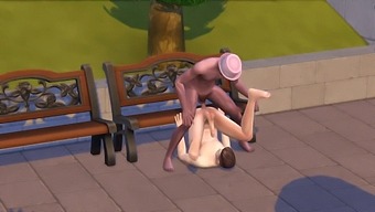 Two Men Engage In Gay Sex Outdoors In The Sims 4