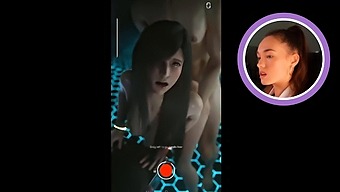 Anime-Inspired Threesome With Tifa And Two Horny Boys