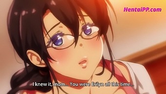 Wildly Attractive Stepmom Engages In Intense Sexual Encounter With Young Man In Animated Anime